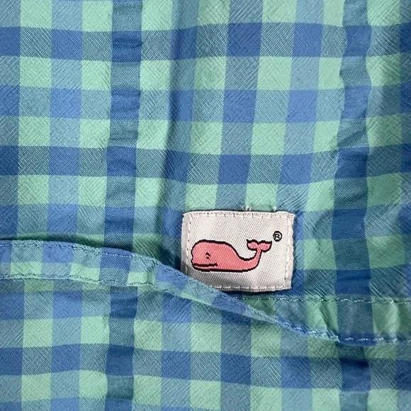 Vineyard Vines Mens Harbor Shirt Small Blue Green Check Long Sleeve Button Down - Picture 14 of 14